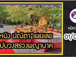 “หนิง ปณิตา”เผยเลขธูปบวงสรวงพญานาค ทิ้งท้ายเลขเด็ด งวด 01/04/65