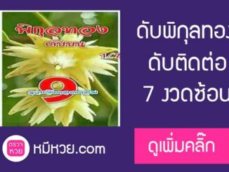 เลขดับพิกุลทอง 1/7/60