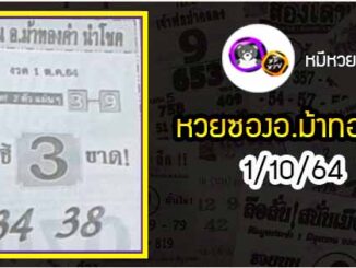 หวยซอง ม้านำโชค 1/10/64