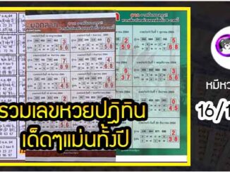 รวมเลขหวยปฎิทิน เด็ดๆแม่นทั้งปี 16/12/64