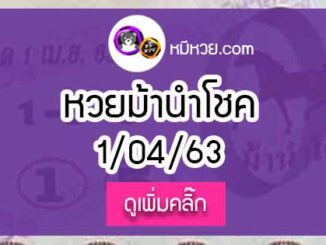 หวยซอง ม้านำโชค 1/4/63