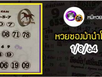 หวยซอง ม้านำโชค 1/8/64