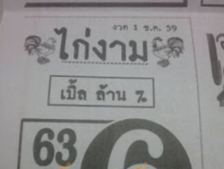 หวยซองไก่งาม1/12/2559 เลขเด็ดงวดนี้