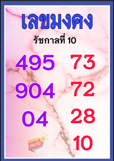 เลขเด็ดเลขดังวันสำคัญ งวดวันที่ 01 ตุลาคม 2567