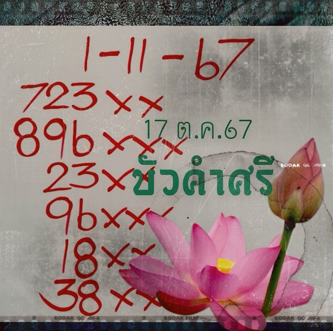 เลขเด็ดหวยเขียนมือ คอหวยตามหาทุกงวด 01/11/67