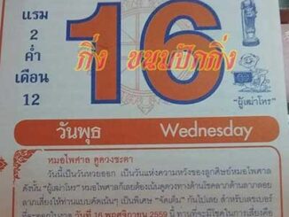 หวยหมอไพศาล16/11/2559