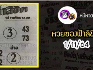 หวยซอง ฟ้าลิขิต 1/11/64