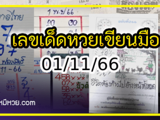 เลขเด็ดหวยเขียนมือ คอหวยตามหาทุกงวด 01/11/66