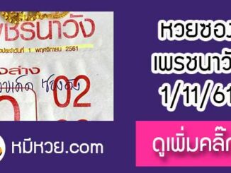 หวยซอง เพรชนาวัง1/11/61