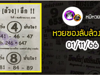 หวยซอง ลับล้วงลึก 01/11/66