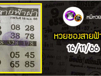 หวยซอง สายฟ้าผ่า 16/11/66