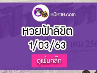 หวยซอง ฟ้าลิขิต 1/03/63