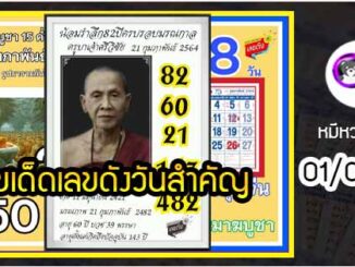 เลขเด็ดเลขดังวันสำคัญ งวดวันที่ 1 มีนาคม 2565