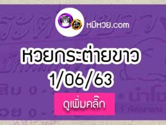 หวยซองกระต่ายขาว 1/6/63