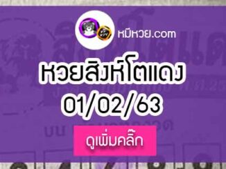 หวยซอง สิงโตแดง 1/02/63