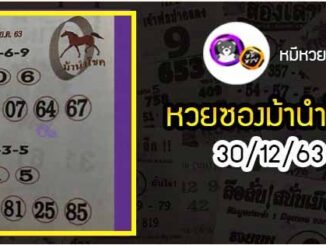 หวยซอง ม้านำโชค 30/12/63