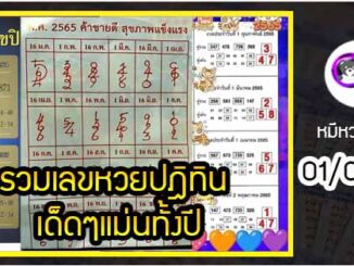 รวมเลขหวยปฎิทิน เด็ดๆแม่นทั้งปี 01/03/65