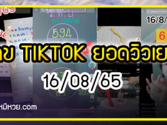 รวมเลขเด็ด TIKTOK ยอดวิวเยอะ 16/08/65  งวดนี้มาส่องต่อ