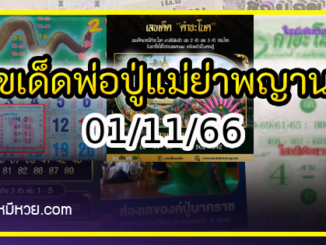 เลขเด็ดพ่อปู่แม่ย่าพญานาค-คำชะโนด งวด 01/11/66