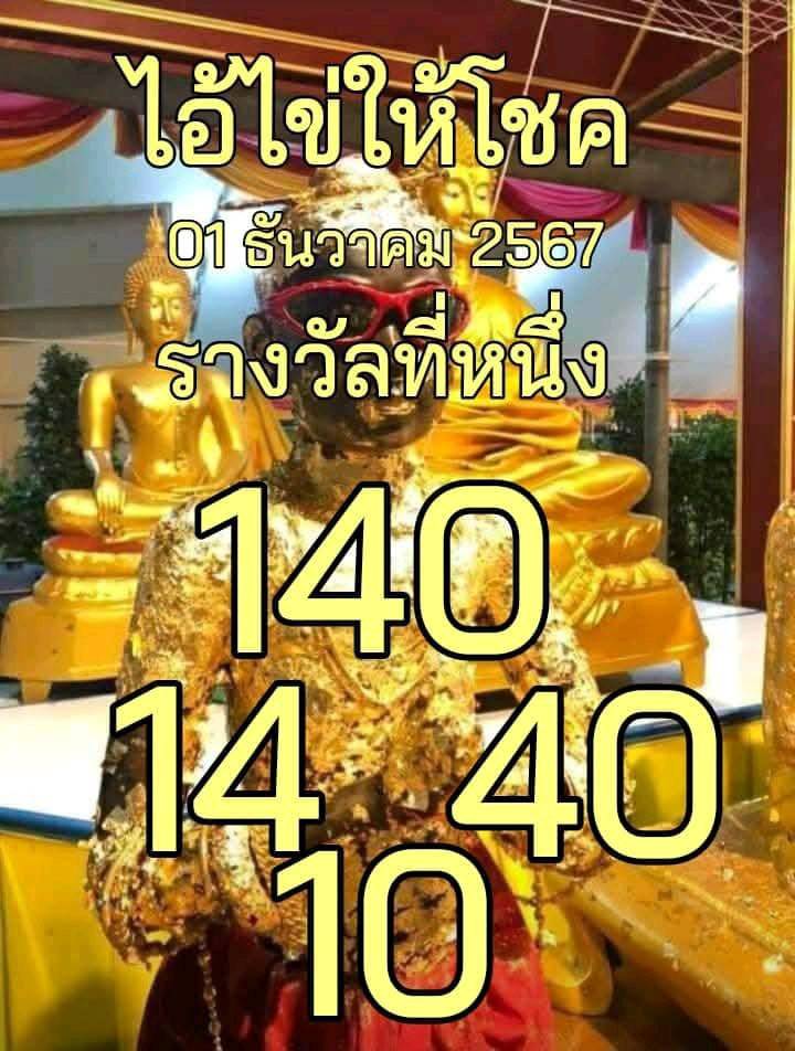 รวมเลขพี่ไข่ วัดเจดีย์ 01/12/67 เลขดังแม่นๆห้ามพลาด