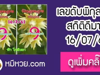 เลขดับพิกุลทอง 16/7/61 ต้องตาม