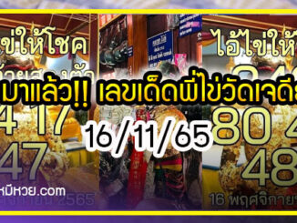 รวมเลขพี่ไข่ วัดเจดีย์  16/11/65 เลขดังแม่นๆห้ามพลาด