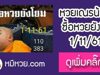 หวยซอง เลขเด็ดเณรน้อย1/11/61