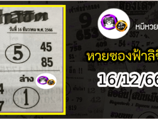 หวยซอง ฟ้าลิขิต 16/12/66