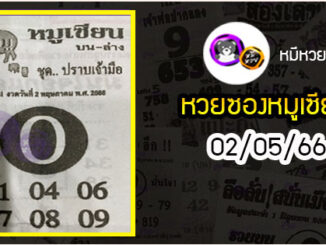 หวยซอง หมูเซียน 02/05/66