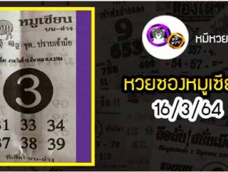 หวยซอง หมูเซียน 16/3/64