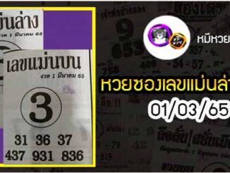 หวยซอง เลขแม่นล่าง 01/03/65