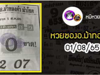 หวยซอง อ.ม้าทองคำ 01/08/65