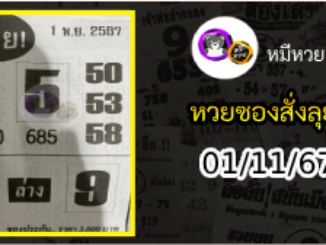 หวยซองสั่งลุย 01/11/67