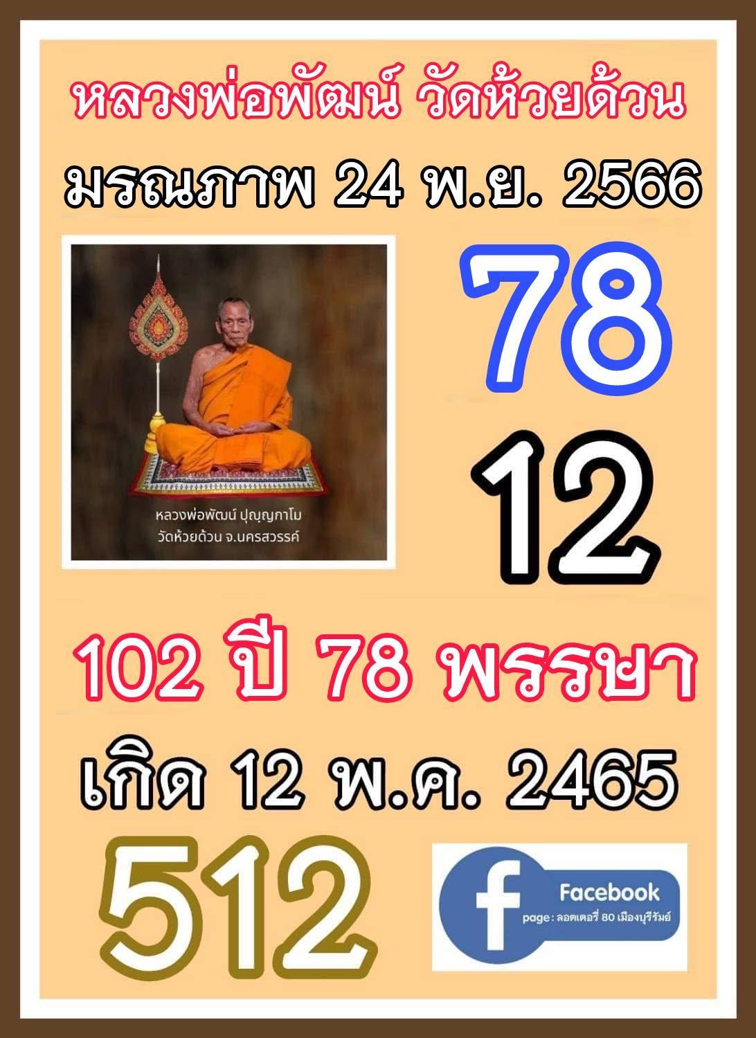เลขเด็ดเลขดังวันสำคัญ งวดวันที่ 16 พฤษภาคม 2568