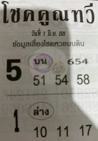 หวยซองโชคคูณทวี 01/06/68, หวยซอง โชคคูณทวี 01/06/68, หวยซอง โชคคูณทวี 01 มิ.ย. 68, หวยซอง, หวยซอง โชคคูณทวี, เลขเด็ดงวดนี้, เลขเด็ด, หวย
