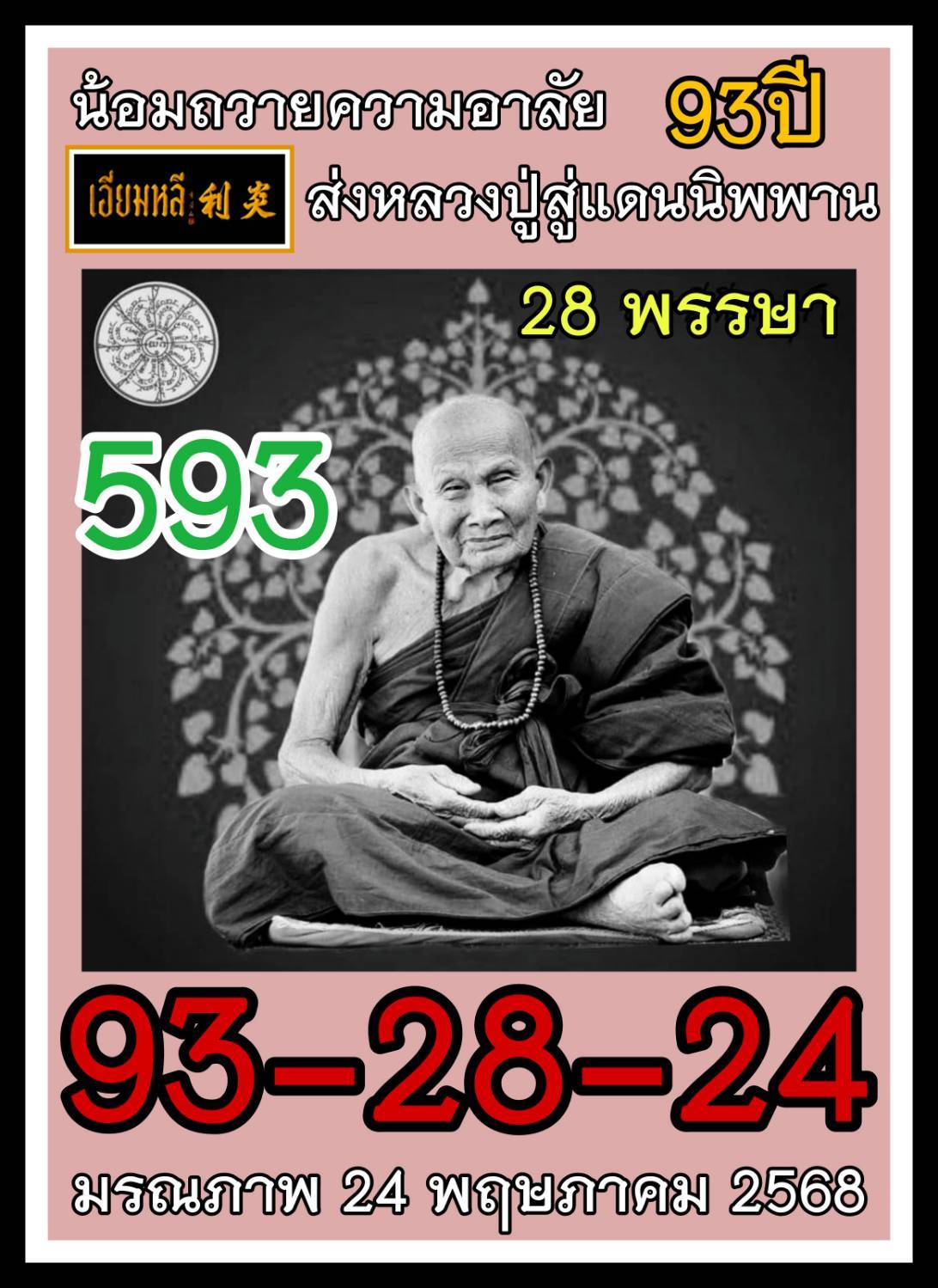 รวมเลขอาจารย์เกจิวัดดังทั่วประเทศที่ทุกคนรอคอย งวด 01/06/68