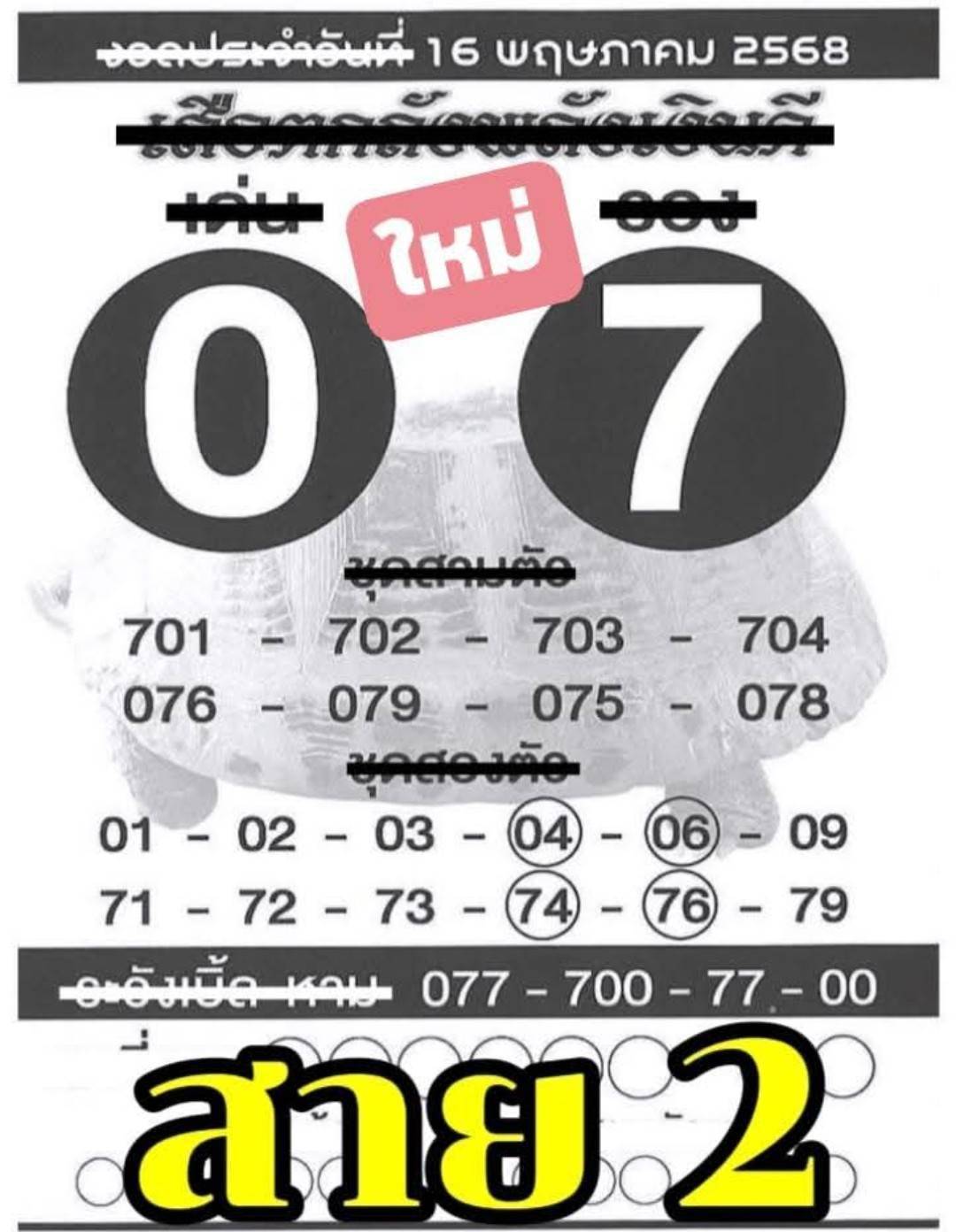 รวมเลขเด็ดหวยซองเด่นๆ แม่นๆ งวด 16/05/68