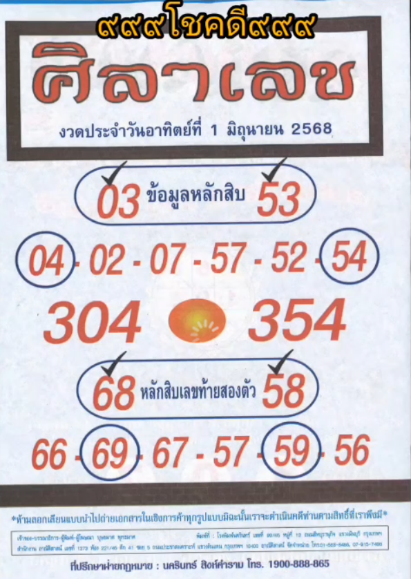 รวมเลขเด็ดหวยซองเด่นๆ แม่นๆ งวด 01/06/68