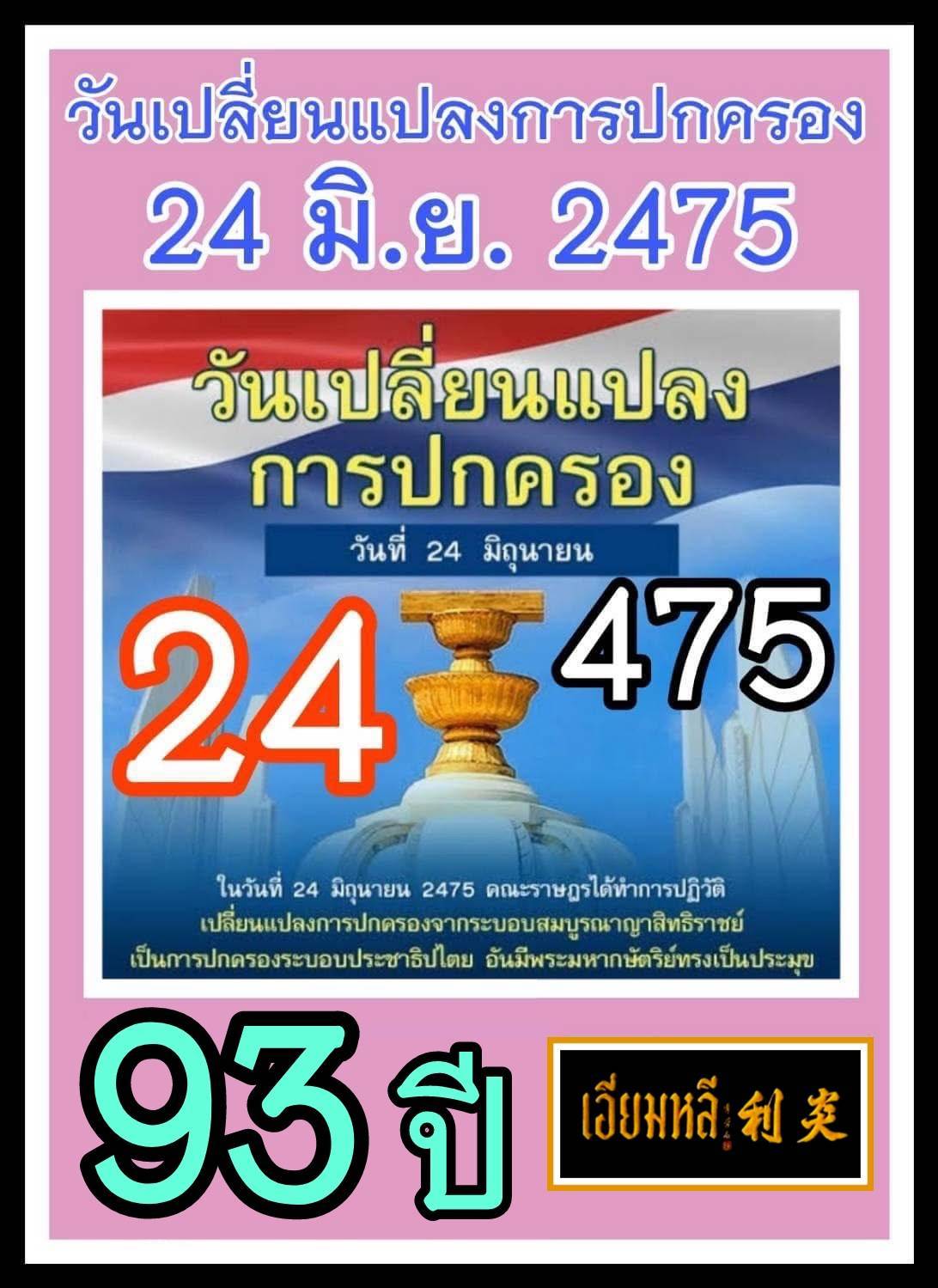 เลขเด็ดบุคคลการเมือง-รัฐบาล งวด 16/06/68