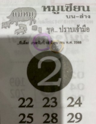 หวยซอง หมูเซียน 16/06/68 สำหรับแฟนหวยหมูเซียน
