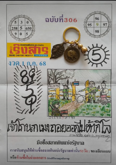 เลขเด็ดหวยเขียนมือ คอหวยตามหาทุกงวด 01/07/68