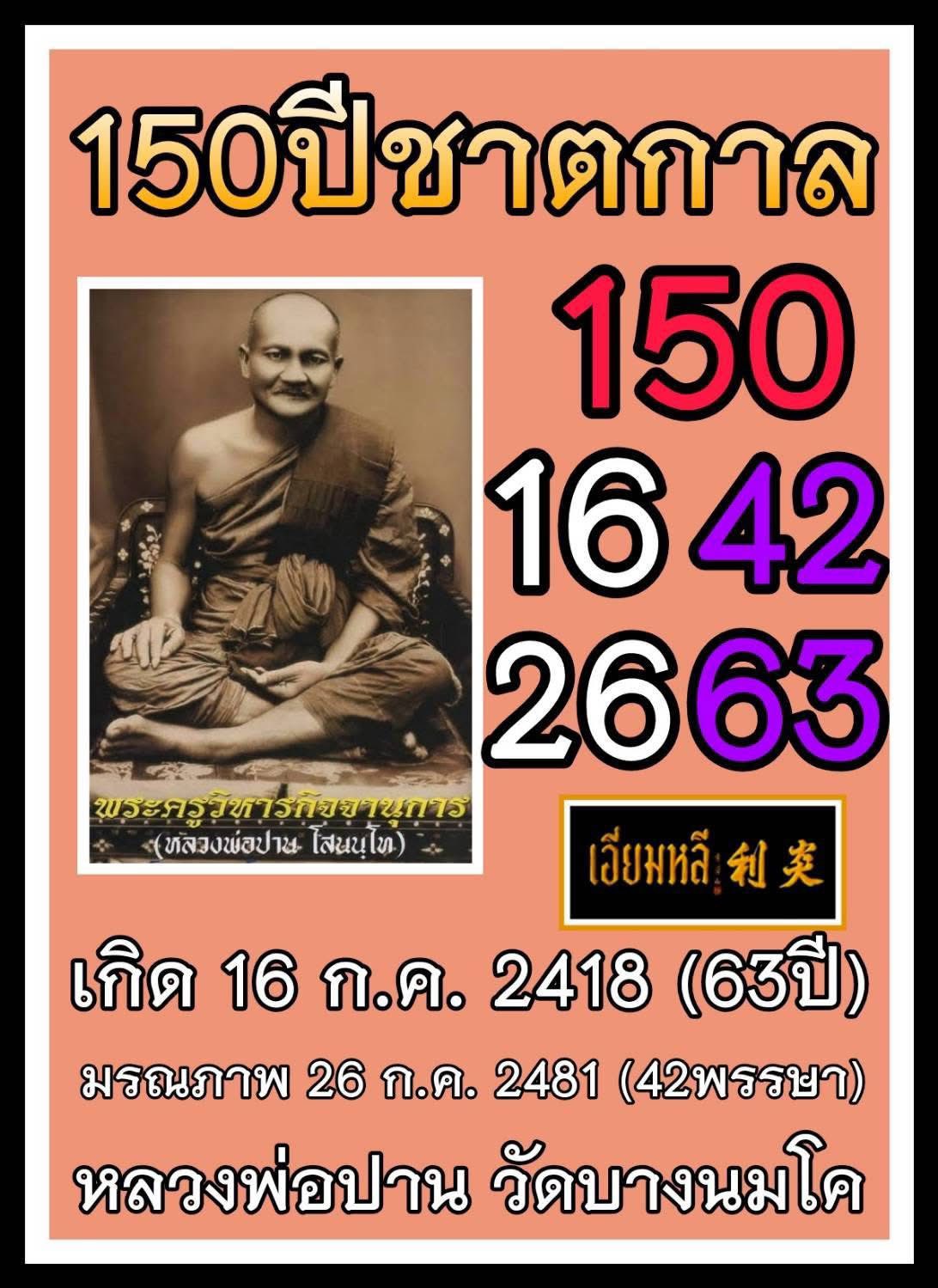 รวมเลขอาจารย์เกจิวัดดังทั่วประเทศที่ทุกคนรอคอย งวด 01/08/68