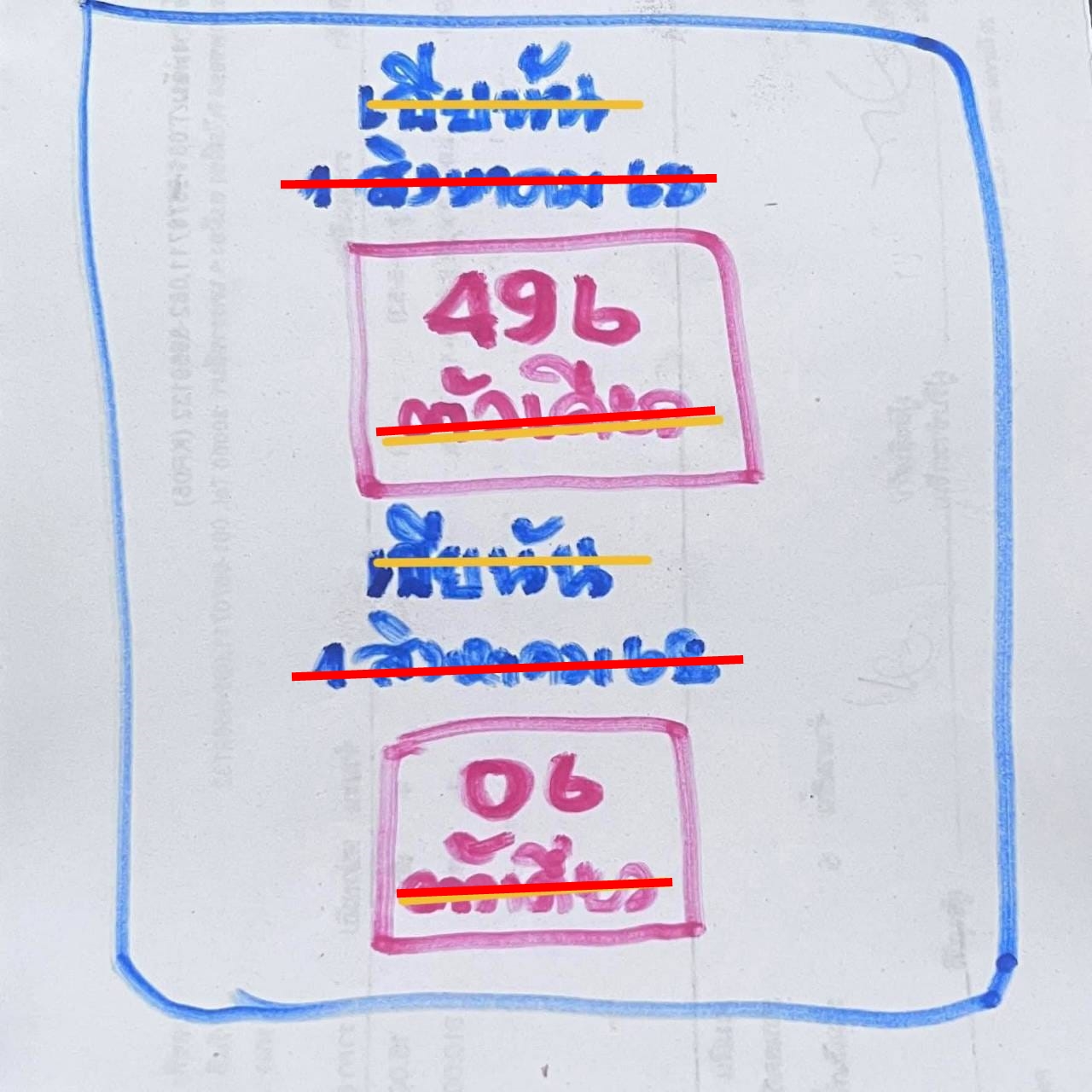 เลขเด็ดหวยเขียนมือ คอหวยตามหาทุกงวด 01/08/68