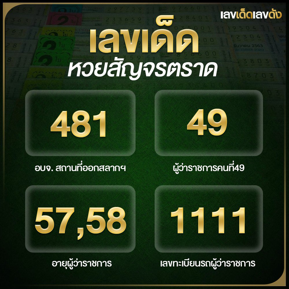 เลขเด็ดตามกระแสดัง ต้องตามเท่านั้น 01/09/68