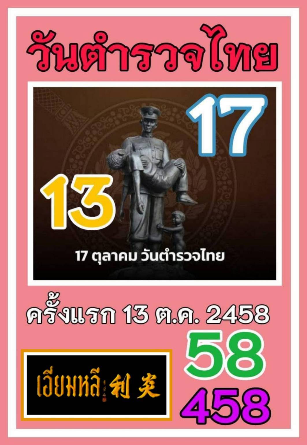 เลขเด็ดเลขดังวันสำคัญ งวดวันที่ 01 พฤศจิกายน 2568