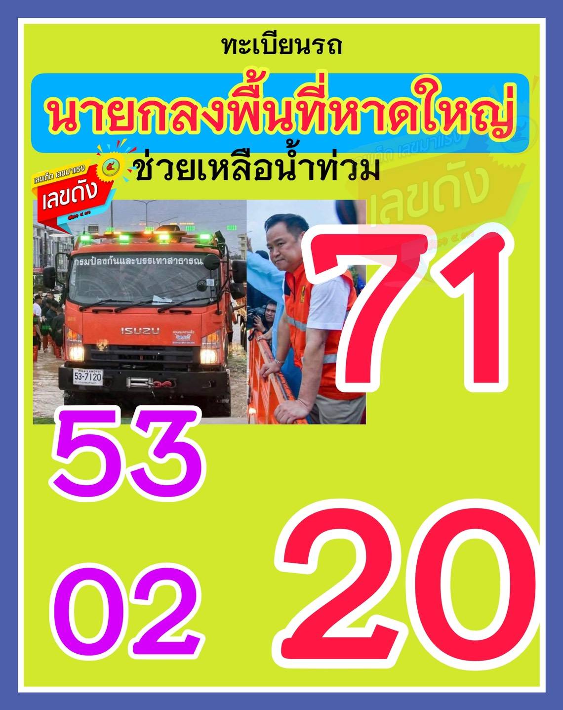 เลขเด็ดนายกฯ "อนุทิน" เดินสายลงพื้นที่ งวด 01/12/68