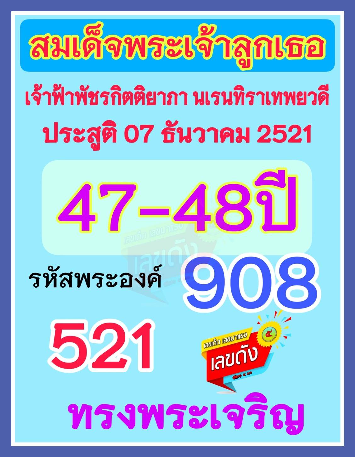 เลขเด็ดเลขดังวันสำคัญ งวดวันที่ 16 ธันวาคม 2568