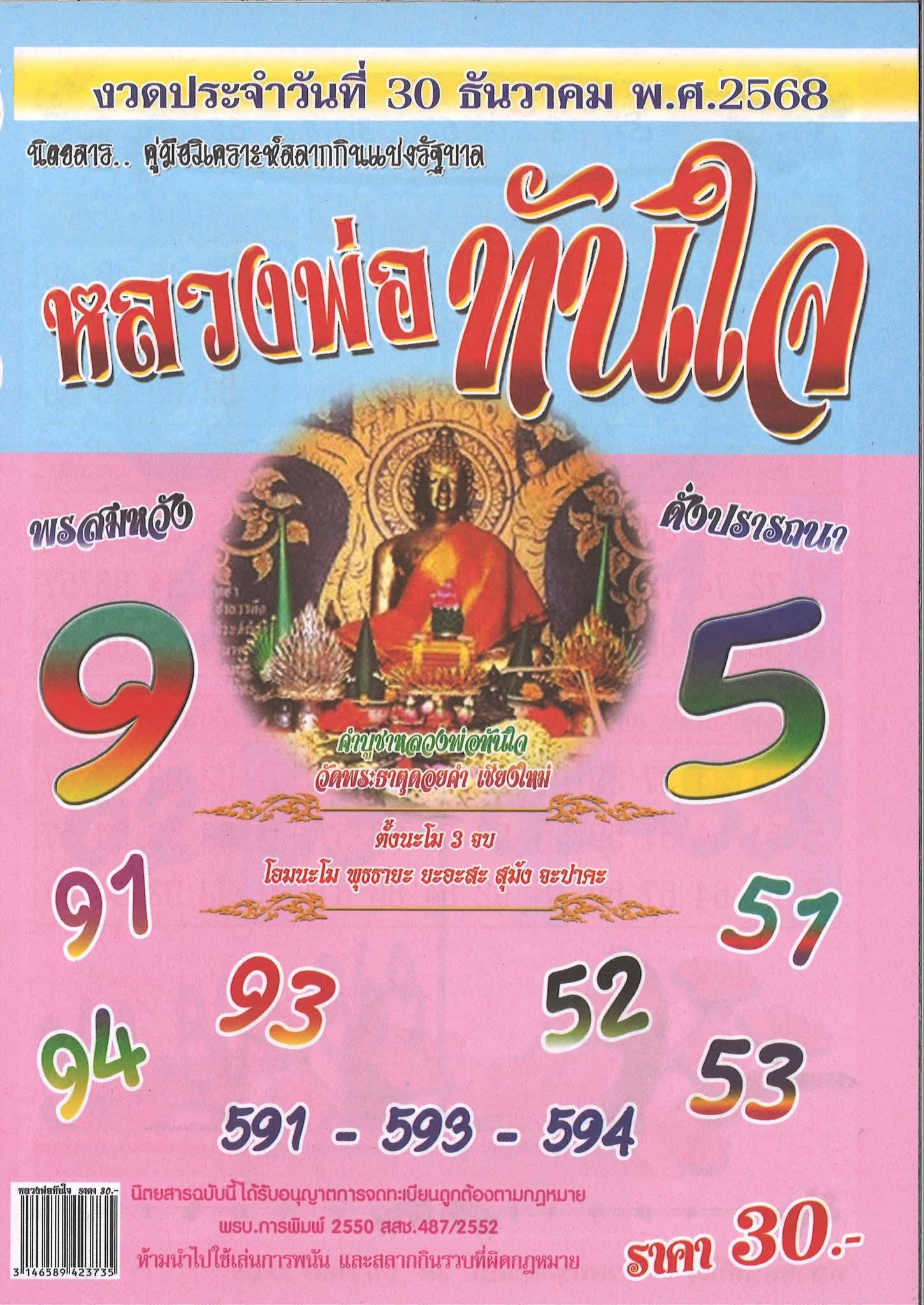 รวมเลขเด็ดหวยซองเด่นๆ แม่นๆ งวด 02/01/69