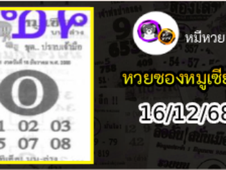 หวยซอง หมูเซียน 16/12/68