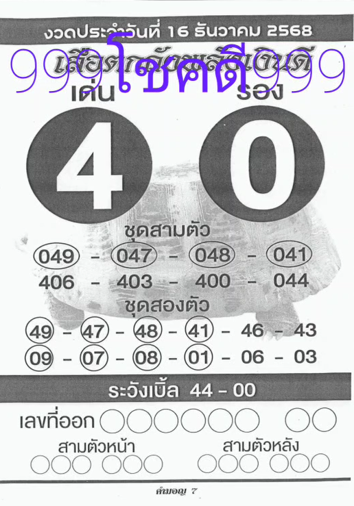 รวมเลขเด็ดหวยซองเด่นๆ แม่นๆ งวด 16/12/68
